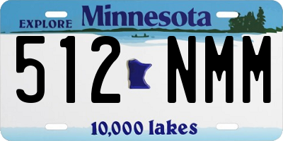 MN license plate 512NMM
