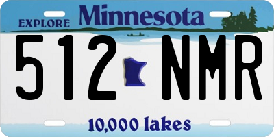 MN license plate 512NMR