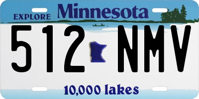 MN license plate 512NMV