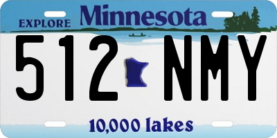 MN license plate 512NMY
