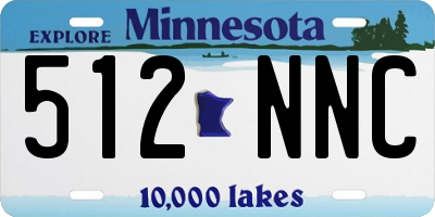 MN license plate 512NNC