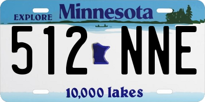 MN license plate 512NNE