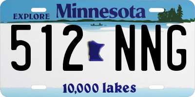 MN license plate 512NNG