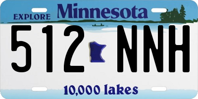 MN license plate 512NNH