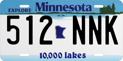 MN license plate 512NNK