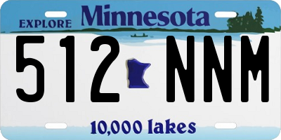 MN license plate 512NNM