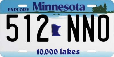 MN license plate 512NNO