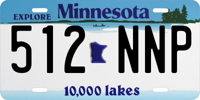 MN license plate 512NNP