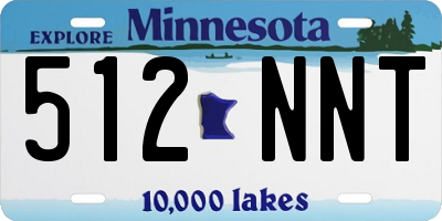 MN license plate 512NNT