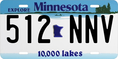 MN license plate 512NNV