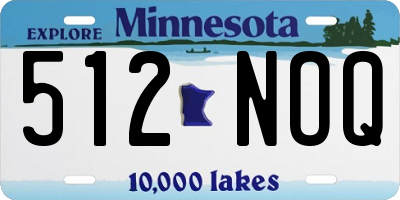 MN license plate 512NOQ