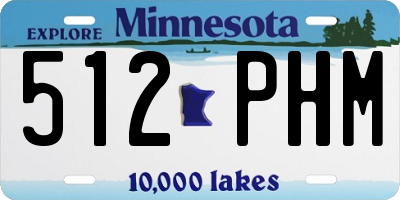 MN license plate 512PHM