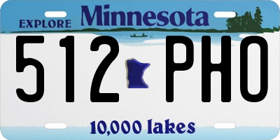 MN license plate 512PHO