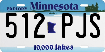 MN license plate 512PJS