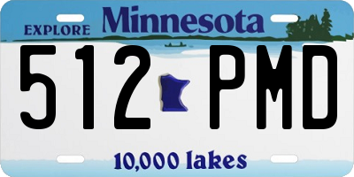 MN license plate 512PMD