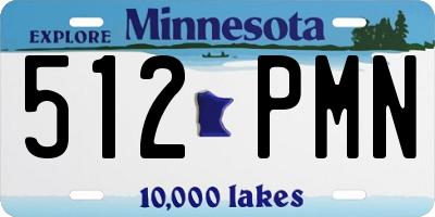 MN license plate 512PMN