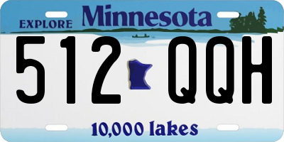 MN license plate 512QQH