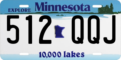 MN license plate 512QQJ