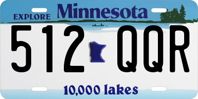 MN license plate 512QQR