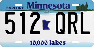 MN license plate 512QRL