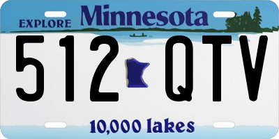 MN license plate 512QTV