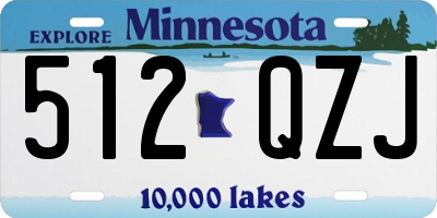 MN license plate 512QZJ