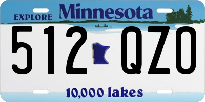 MN license plate 512QZO