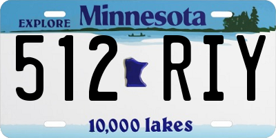 MN license plate 512RIY