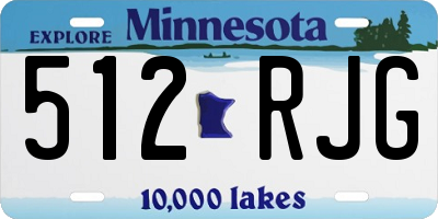 MN license plate 512RJG