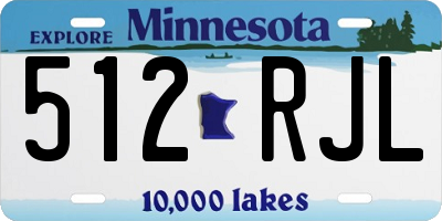 MN license plate 512RJL