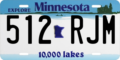 MN license plate 512RJM