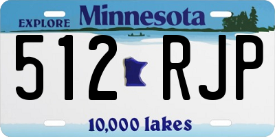 MN license plate 512RJP
