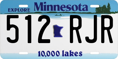 MN license plate 512RJR