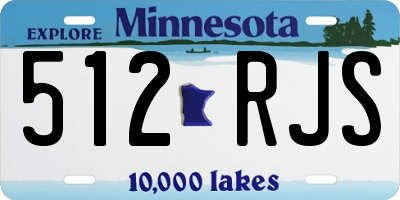 MN license plate 512RJS