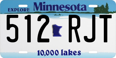 MN license plate 512RJT