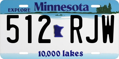 MN license plate 512RJW