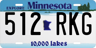 MN license plate 512RKG