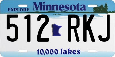 MN license plate 512RKJ
