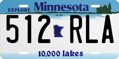 MN license plate 512RLA