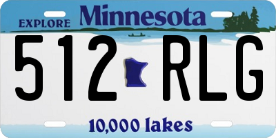 MN license plate 512RLG