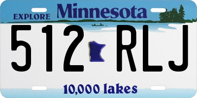 MN license plate 512RLJ