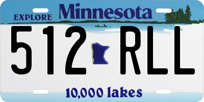 MN license plate 512RLL