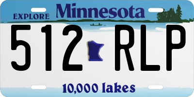 MN license plate 512RLP
