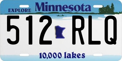 MN license plate 512RLQ