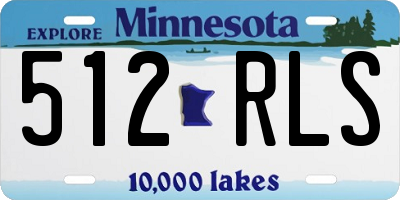 MN license plate 512RLS