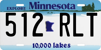 MN license plate 512RLT