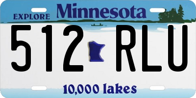 MN license plate 512RLU