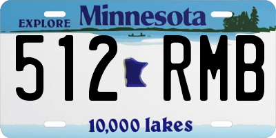 MN license plate 512RMB