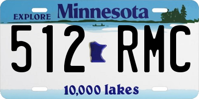 MN license plate 512RMC