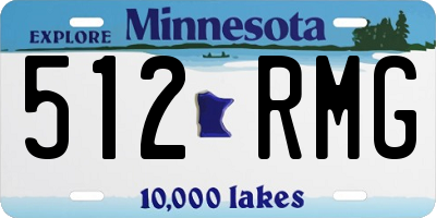 MN license plate 512RMG